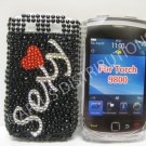 New Black Sexy Pearl Bling Diamond Case For Blackberry 9800 - (0150)