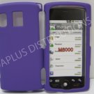 New Purple Rubberized Design Hard Protective Cover For Kyocera Zio M6000 - (0057)