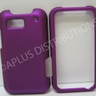 New Purple Rubberized Hard Protective Cover For Motorola Defy MB525 - (0057)