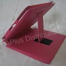 New Leather Case with Kickstand & Pocket for Apple iPad - HOT PINK