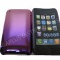 New Purple Metallic Reflection Design Hard Protective Cover For iPhone 3G 3GS - (0092)
