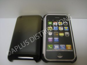 New Black Chrome Sun Design Hard Protective Cover For iPhone 3G 3GS - (0076)