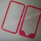 New Hot Pink Bumper Design Hard Protective Cover For iPhone 4 - (0142)