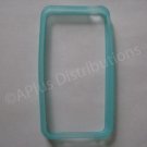 New Light Blue Bumper Design TPU Cover For iPhone 4 - (0052)