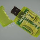 All in 1 USB 2.0 MEMORY CARD READER FOR SD/T-Flash/MS/M2/MMC/RS MMC - Yellow