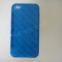 New Royal Blue Transparent Multi-Circles Design TPU Cover For iPhone 4 - (0039)