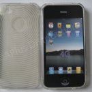 New Clear Transparent Thumb Print Design TPU Cover For iPhone 4 - (0019)