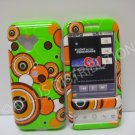 New Green Groovy Series (Multi-Circles) Hard Protective Cover For HTC G1 Dream - (0031)