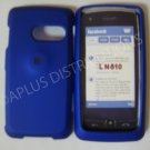 New Blue Rubberized Hard Protective Cover For LG Rumor Touch LN510 - (0053)