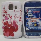 New Red Multi-Heart Vines Design TPU Cover For LG Optimus S LS670 - (0027)