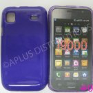 New Purple Solid Color TPU Cover For Samsung Galaxy S I9000 - (0025)
