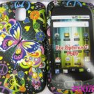 New Black Groovy Butterflies Design Hard Protective Cover For LG Optimus T P509 - (0076)