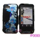 New Blue 3D Flower Hard Protective Cover For Samsung Eternity A867 - (0010)
