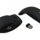 2.4G Wireless USB Cordless Folding Mouse For Desktop Notebook Laptop PC - Black