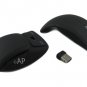 2.4G Wireless USB Cordless Folding Mouse For Desktop Notebook Laptop PC - Black