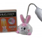 BUNNY HEAD RECHARGEABLE LED LAMP LIGHT FOR DESK TOP TABLE - WHITE