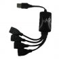 NEW 4 PORT MINI SMART HUB OCTOPUS - BLACK