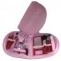 NEW 18-PIECE MANICURE & COSMETIC TRAVEL SET WCONVENIENT ZIPPER CASE - L PNK