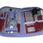 NEW 18-PIECE MANICURE & COSMETIC TRAVEL SET WCONVENIENT ZIPPER CASE - PUR