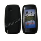 New Black Solid Color Silicone Skin Case For Nokia Nuron 5230 - (0006)