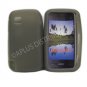 NEW SMOKE SOLID COLOR SOFT SILICONE SKIN CASE FOR NOKIA NURON 5230 - (2350)