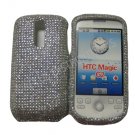 NEW SOLID WHITE DESIGN CRYSTAL BLING DIAMOND CASE COVER FOR HTC MY TOUCH G2 “MAGIC”