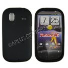 New Black Solid Color Silicone Cover For HTC Amaze 4G