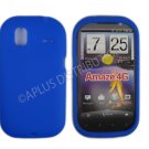 New Dark Blue Solid Color Silicone Cover For HTC Amaze 4G