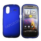 New Blue Solid Color Hard Rubberized Case Cover For HTC AMAZE 4G