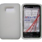 New Clear Solid Color Silicone Skin Case For HTC HD 2