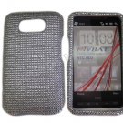 New Solid White Design Crystal Bling Diamond Case Cover For HTC HD 2