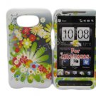 New Flower Series Design Hard Rubberized Case Cover For HTC HD 2