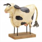 Bookmark and Share Primitive Country Decor Cow Figurine