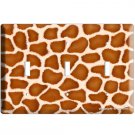 GIRAFFE ANIMAL SKIN PRINTS KIDS ROOM DECOR TRIPLE LIGHT SWITCH PLATE