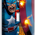 CAPTAIN AMERICA SUPERHERO SHIELD COMICS SINGLE LIGHT SWITCH WALL PLATE ART COVER