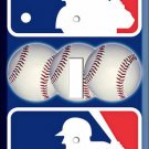 NEW MLB MAJOR LEAGUE BASEBALL BALLS LOGO EMBLEM SIMBOL SINGLE LIGHT SWITCH PLATE