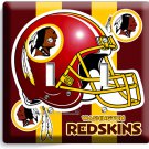 WASHINGTON REDSKINS FOOTBALL TEAM DOUBLE LIGHT SWITCH WALL PLATE BOYS ROOM DECOR WASHINGTON REDSKINS FOOTBALL TEAM DOUBLE LIGHT SWITCH WALL PLATE BOYS ROOM DECOR