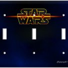 STAR WARS LOGO EMBLEM TRIPLE LIGHT SWITCH WALL COVER PLATE TV ROOM DECORATION STAR WARS LOGO EMBLEM TRIPLE LIGHT SWITCH WALL COVER PLATE TV ROOM DECORATION