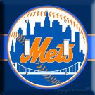 NEW YORK METS NY BASEBALL MLB DOUBLE LIGHT SWITCH PLATE TROPHY ROOM DECORATION