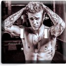 HOT JUSTIN BIEBER TATTOOS NAKED TORSO DOUBLE LIGHT SWITCH COVER TEEN GIRL ROOM HOT JUSTIN BIEBER TATTOOS NAKED TORSO DOUBLE LIGHT SWITCH COVER TEEN GIRL ROOM