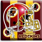 WASHINGTON REDSKINS FOOTBALL DOUBLE GFCI LIGHT SWITCH WALL PLATE BOYS ROOM DECOR WASHINGTON REDSKINS FOOTBALL DOUBLE GFCI LIGHT SWITCH WALL PLATE BOYS ROOM DECOR