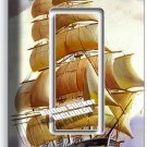 SEA SAILING SAILBOAT SHIP NAUTICAL SINGLE GFI LIGHT SWITCH WALL PLATE ROOM DECOR