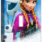 DISNEY FROZEN ANNA OLAF SINGLE LIGHT SWITCH PLATE CHILDREN'S GIRLS ROOM BEDROOM