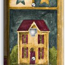 RUSTIC OLD AMERICANA COUNTRY HOUSE STARS PHONE JACK TELEPHONE COVER WALL PLATE RUSTIC OLD AMERICANA COUNTRY HOUSE STARS PHONE JACK TELEPHONE COVER WALL PLATE