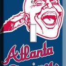 ATLANTA BRAVES MLB  BASEBALL SINGLE LIGHT SWITCH PLATE GAME TV ROOM DECORATION
