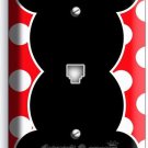 MICKEY MOUSE EARS POLKA DOTS PHONE TELEPHONE WALL PLATE COVER BABY NURSERY ROOM