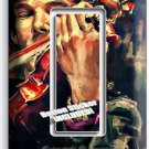SHERLOCK HOLMES VIOLIN BENEDICT CUMBERBATCH SINGLE GFCI LIGHT SWITCH COVER DECOR