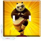 DISNEY KUNG FU PANDA BEAR 2 DOUBLE LIGHT SWITCH COVER WALL PLATE ROOM DECOR dvd