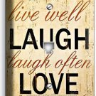LIVE LAUGH LOVE RUSTIC COUNTRY PHONE JACK TELEPHONE WALL PLATE KITCHEN ROOM ART LIVE LAUGH LOVE RUSTIC COUNTRY PHONE JACK TELEPHONE WALL PLATE KITCHEN ROOM ART