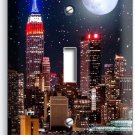 MANHATTAN EMPIRE STATE BUILDING STARRY NIGHT SINGLE LIGHT SWITCH WALLPLATE DECOR